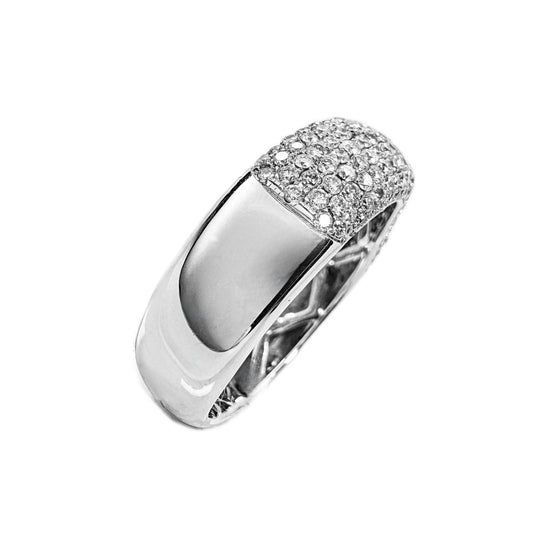 18ct White Gold Diamond Cluster Ring