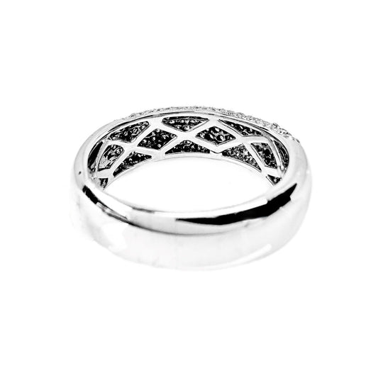 18ct White Gold Diamond Cluster Ring
