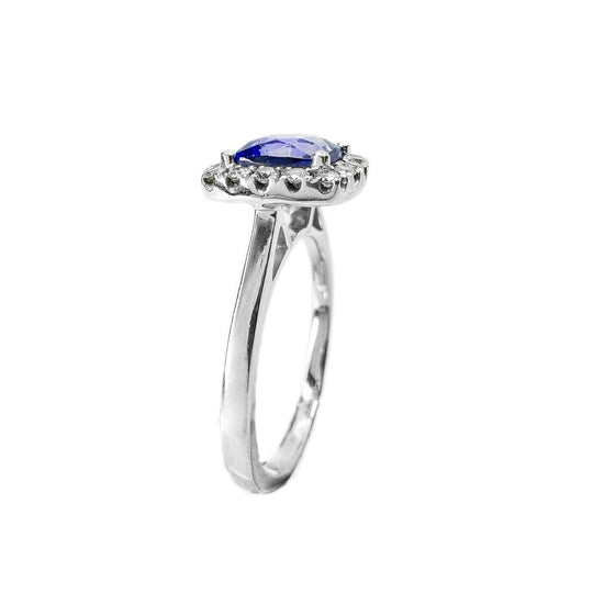 18ct White Gold Tanzanite Ring