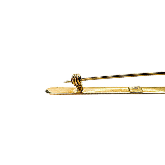 18ct Yellow Gold Cameo Pin
