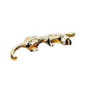 18ct Yellow Gold Cubic Zirconia Panther Pendant