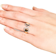 18ct Yellow Gold & Diamond CC Style Ring