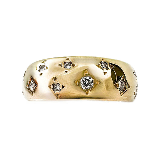 18ct Yellow Gold & Diamond Ring