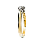  18ct Yellow Gold Trilogy Diamond Ring 