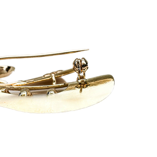 18ct Yellow Gold Ruby Brooch