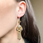 21ct Yellow Gold Tassel Earrings