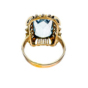 8ct Yellow Gold Synthetic Spinel Ring