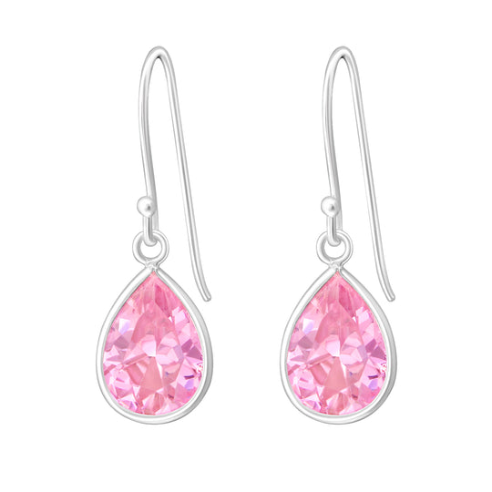 Sterling Silver Pear Drop Earrings