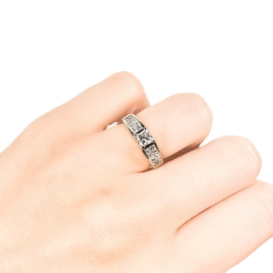 18ct White Gold Princess Cut Diamond Ring