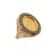 21ct Yellow Gold Middle Eastern Coin Ring