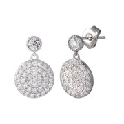 Sterling Silver Round Dangling Earring 